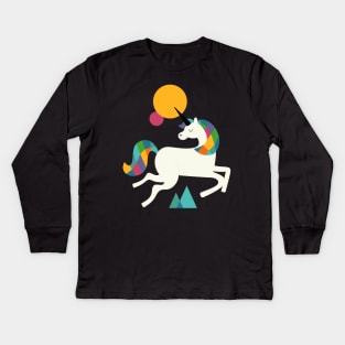 To be a unicorn Kids Long Sleeve T-Shirt